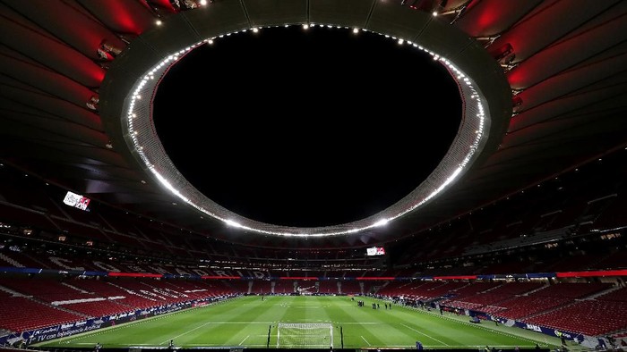 MADRID, SPAIN - FEBRUARY 23: General view inside the stadium prior to the La Liga match between Club Atletico de Madrid and Villarreal CF at Wanda Metropolitano on February 23, 2020 in Madrid, Spain. (Photo by Gonzalo Arroyo Moreno/Getty Images)