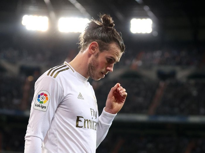 MADRID, SPAIN - FEBRUARY 16: Gareth Bale of Real Madrid looks on during the La Liga match between Real Madrid CF and RC Celta de Vigo at Estadio Santiago Bernabeu on February 16, 2020 in Madrid, Spain. (Photo by Angel Martinez/Getty Images)