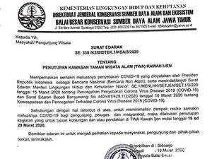 Taman Wisata Alam Kawah Ijen Ditutup Dampak Corona