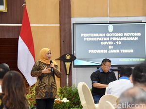 Khofifah Lacak Siapa Saja yang Kontak dengan 6 Pasien Positif Corona