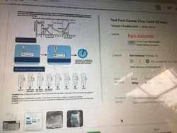 Tes Corona Instan Dijual di Lapak Online, Dokter Sarankan Cek ke RS Saja