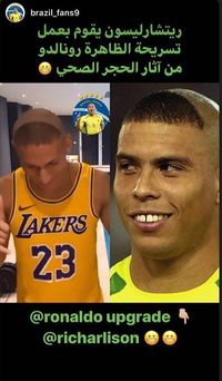 Gabut di Rumah, Richarlison Cukur Kuncung Mirip Ronaldo