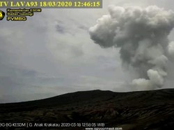 PVMBG Pastikan Material Erupsi Anak Krakatau Tak Sampai Pulau Jawa-Sumatera