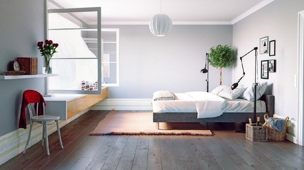 Kamar tidur di rumah minimalis