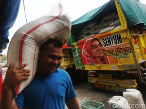 Penampakan Pasokan Beras di Tengah Geger Corona