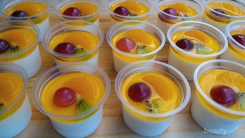 Resep Puding Buah Yang Lembut Dan Enak Anti Ribet