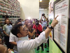 Mentan Optimistis Stok Beras Melimpah di Tengah Geger Corona