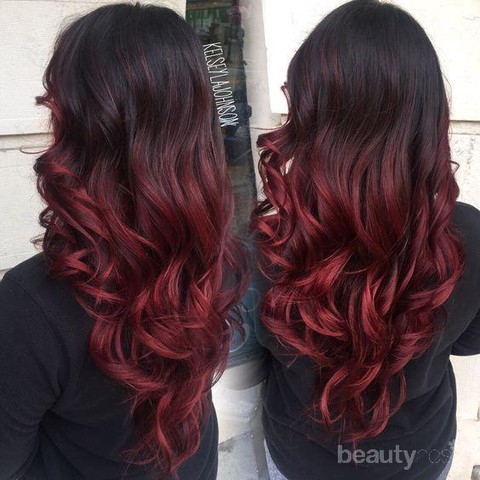 Kombinasi Warna Seru Untuk Inspirasi Cat Rambut Merah Ombre