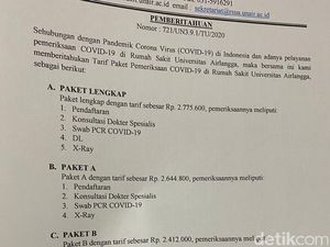 Heboh Selebaran Biaya Pemeriksaan Corona di Surabaya, Ini Penjelasan RS Unair Heboh Selebaran Biaya Pemeriksaan Corona di Surabaya, Ini Penjelasan RS Unair