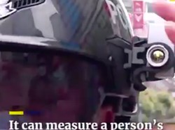 Helm Anti Corona Polisi China