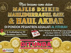 Antisipasi Corona, Haul Akbar di Ponpes Assalafi Al Fithrah Surabaya Ditunda