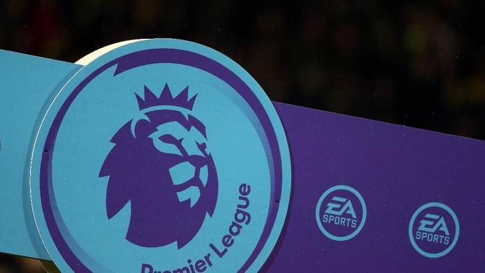 NORWICH, ENGLAND - FEBRUARY 15: The Heads up campaign logo is seen ahead of the Premier League match between Norwich City and Liverpool FC at Carrow Road on February 15, 2020 in Norwich, United Kingdom. (Photo by Catherine Ivill/Getty Images)
