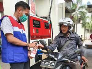 Cegah Covid-19, Pertamina Sediakan Hand Sanitizer di SPBU Ini