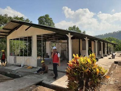 Lagi Dibangun, Ini Lho RS untuk Pasien Corona di Pulau Galang