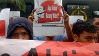 Aksi Jumat Keramat di Depan Kejagung