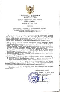 Seruan Anies: Seluruh Perkantoran Jakarta Setop 14 Hari!