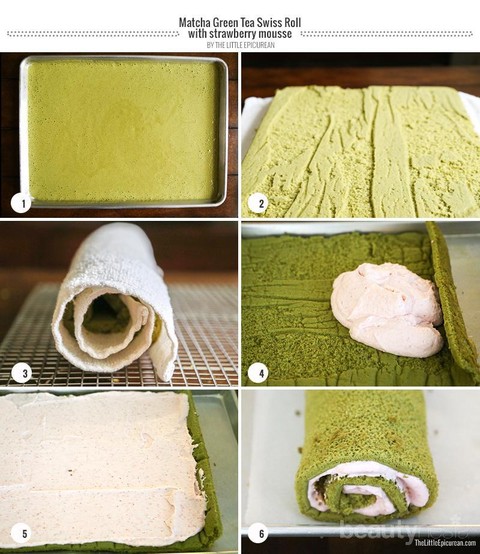 Resep Membuat Matcha Cheese Roll