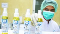 Ini Hand Sanitizer Standar WHO Karya Mahasiswa Karawang