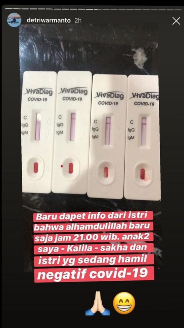 Instagram Story Detri Warmanto