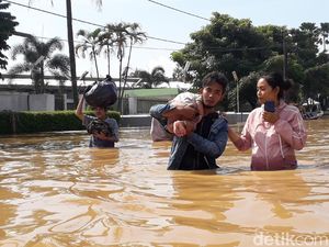 Banjir Kabupaten Bandung, Polisi Buka Tutup Jalan Bojongsoang-Baleendah