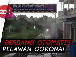 Kreatif! Warga Bantul Bikin Gerbang Disinfektan Perangi Corona
