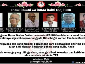 Duka Cita untuk Para Dokter yang Meninggal Saat Pandemi Virus Corona