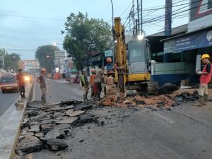 Sempat Retak Akibat Galian Pipa, Jl Sultan Agung Bekasi Kini Sudah Diperbaiki