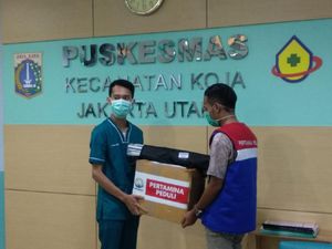 Pertamina Salurkan 22.000 Masker ke Fasilitas Kesehatan di Jakarta