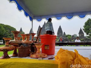 Biasanya Ribuan, Hanya 60 Umat yang Hadiri Tawur Agung Kesanga Prambanan