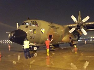 Pesawat Hercules TNI Berisi Alat Medis COVID-19 Tiba di Indonesia