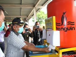 Tangkal Corona, Pemkot Bekasi Pasang Wastafel Portabel di Stasiun-Terminal