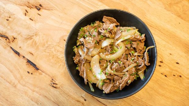 Ilustrasi resep chicken yakiniku