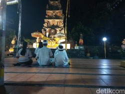 Pandemi Corona, Puncak Taur Agung Kesanga di Pura Cimahi Sepi