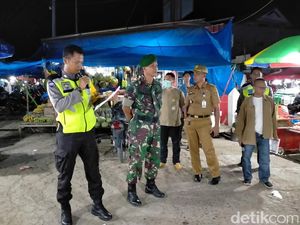 Digelar saat Corona Mewabah, Pasar Malam di Polewali Mandar Dibubarkan