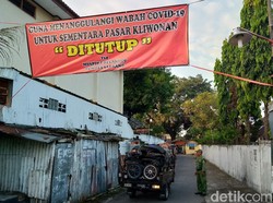 Corona Mewabah, Pasar Mingguan di Klaten Ditutup