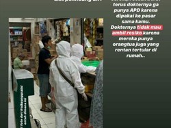 Viral Orang ke Pasar Pakai Hazmat dan Nasi Padang Penyebar Corona