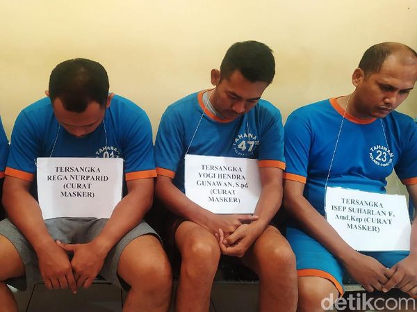 Ini Tampang Pelaku Pencuri Masker di RS Cianjur, Salah Satunya PNS Lho