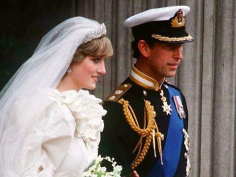 Putri Diana dan Pangeran Charles saat menikah