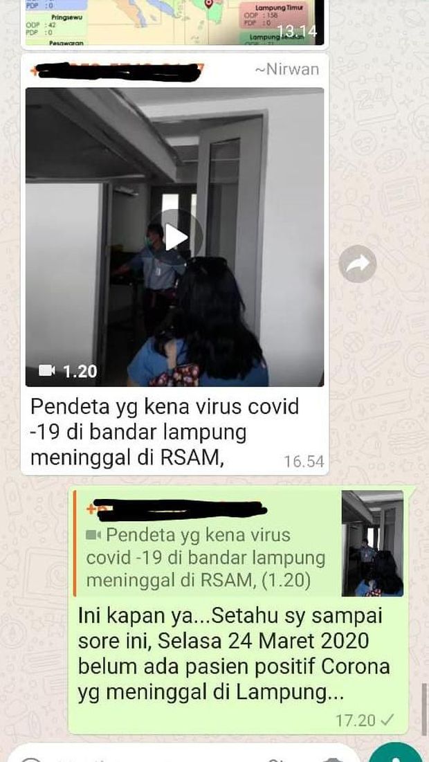 Sebar Hoax Pendeta di Lampung Meninggal Kena Corona, Pria Ini Ditangkap