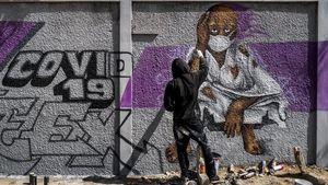 Cara Kreatif Warga Dunia Kampanyekan Pencegahan Corona Lewat Mural