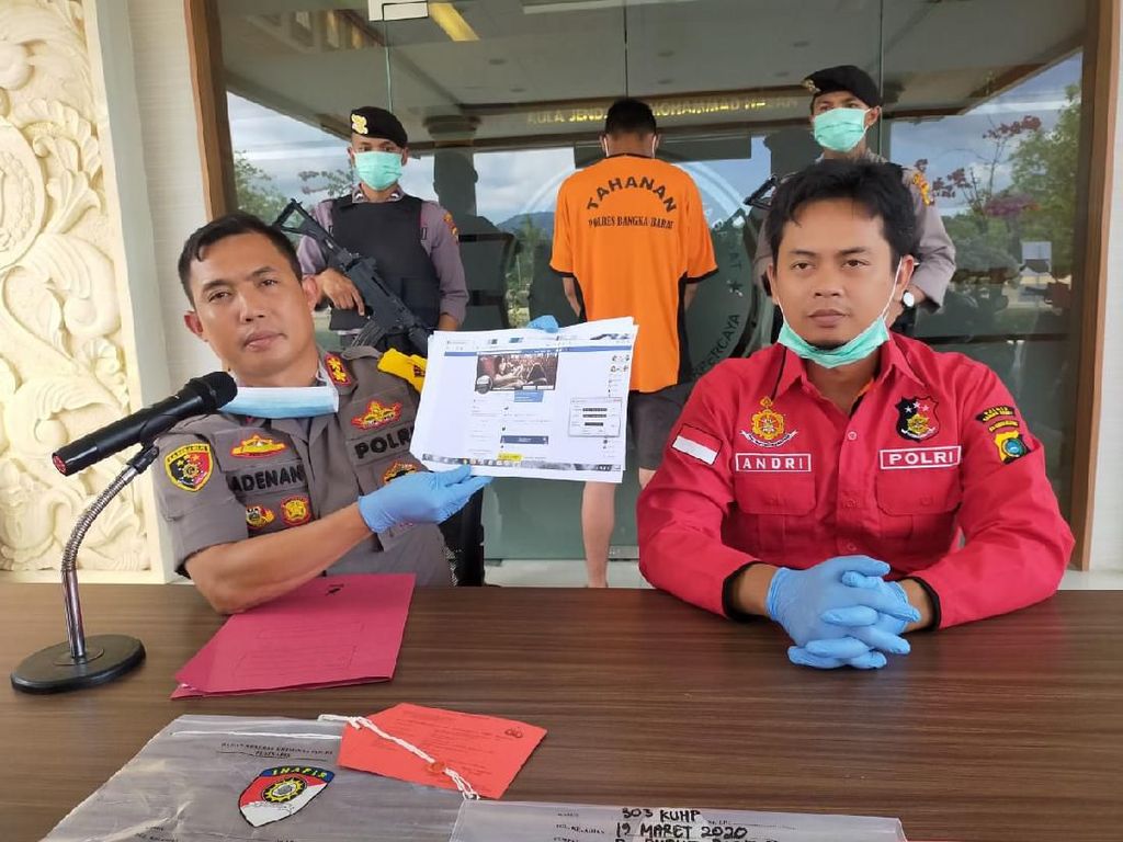 Sebar Hoax Pasar Ditutup Imbas Corona, Pemuda di Bangka Barat Ditangkap Sebar Hoax Pasar Ditutup Imbas Corona, Pemuda di Bangka Barat Ditangkap