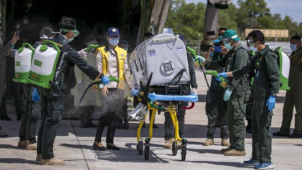 Intip Simulasi Pemindahan Pasien ke RS Corona di Pulau Galang