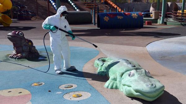 Buaya dan Katak di Las Vegas jadi Sasaran Disinfeksi Corona
