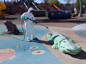 Buaya dan Katak di Las Vegas jadi Sasaran Disinfeksi Corona