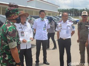 Antisipasi Corona, Pemda OKI Cek Kendaraan Masuk di Tol Trans Sumatera