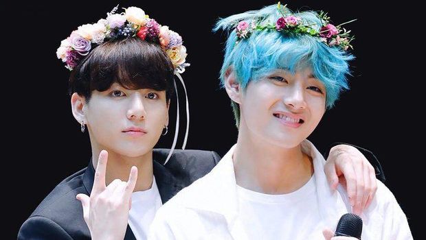 Jungkook dan V BTS