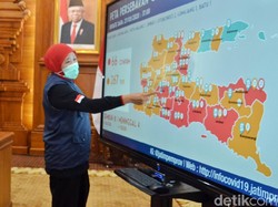 Khofifah Tegaskan Jatim Tak Lockdown Meski 12 Wilayah Masuk Zona Merah