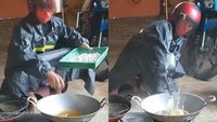 Kocak! Begini Jadinya Ketika Masak Harus Pakai Safety First