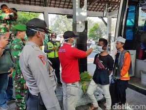 Seluruh Penumpang di Terminal Jombor Sleman Didata dan Diperiksa Polisi
