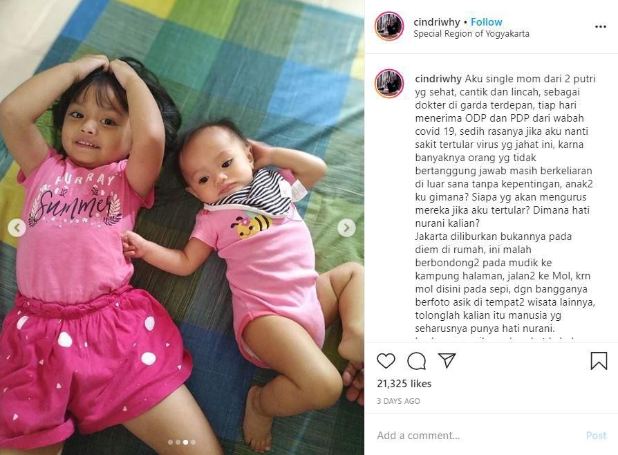 Curhatan Istri Almarhum Bani Seventeen yang Tangani Pasien Corona Setiap Hari